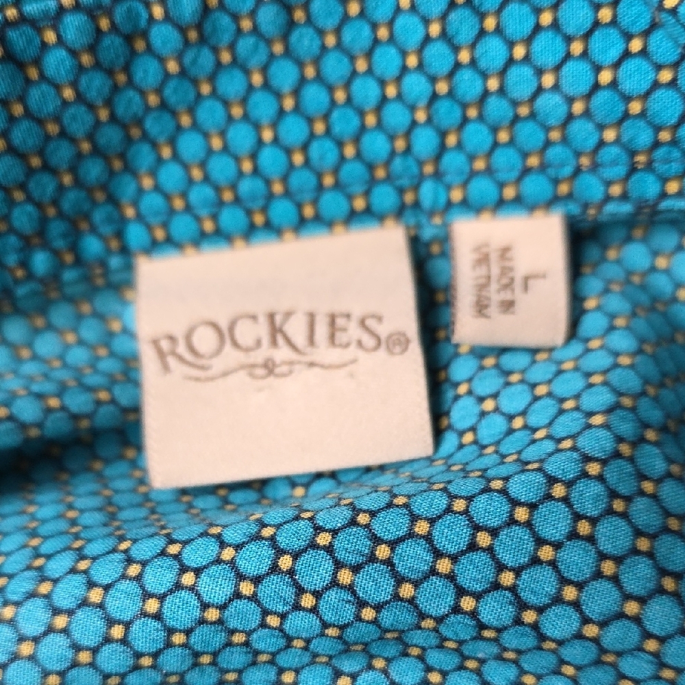 Turquoise Button-Up Shirt - Picture 3 of 5
